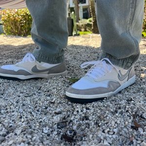 Nike Gray and White Men's Sneakers